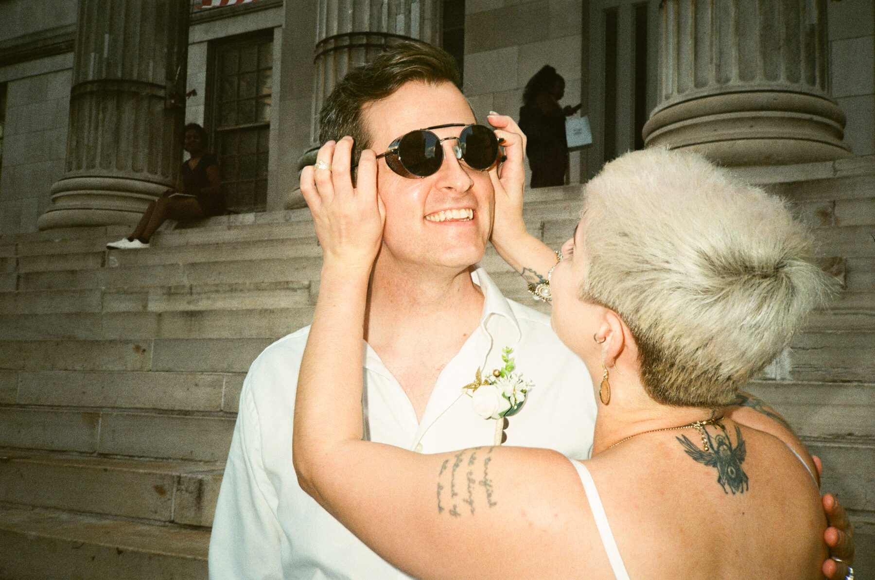 Brooklyn city hall elopement photography, documentary style